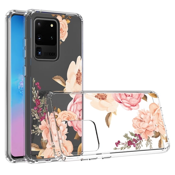 Mosiso Case for Samsung Galaxy S20, S20 Plus, S20 Ultra (2020 Release), Shockproof Soft TPU Bumper Hard PC Back Anti-Scratch Shell Protective Clear Phone Case Cover for Samsung Galaxy, Clear Base Peon
