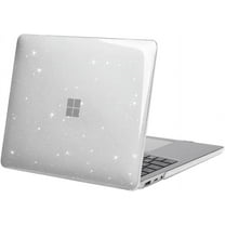 Mosiso Case for Surface Laptop 5/4/3 13.5 inch 2022 2021 2019 Release with Metal Keyboard (Models: 1951 & 1868), Protective Glitter Sparkly Plastic Hard Shell Case Cover, Transparent