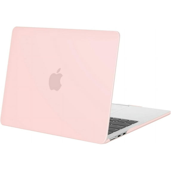 Mosiso Case for MacBook Air 13.6 inch Case 2025-2022 M4 A3240 M3 A3113 M2 A2681, Protective Plastic Hard Shell Case Cover, Chalk Pink