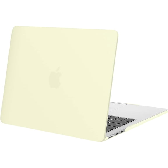 Mosiso Case for MacBook Air 13.6 inch Case 2025-2022 M4 A3240 M3 A3113 M2 A2681, Protective Plastic Hard Shell Case Cover, Pastel Yellow
