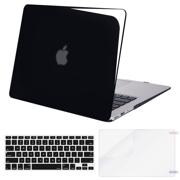 Mosiso Hard Cover Case for MacBook Pro Retina 13 Inch (A1502/A1425, 2015/2014/2013/end 2012), Jet Black