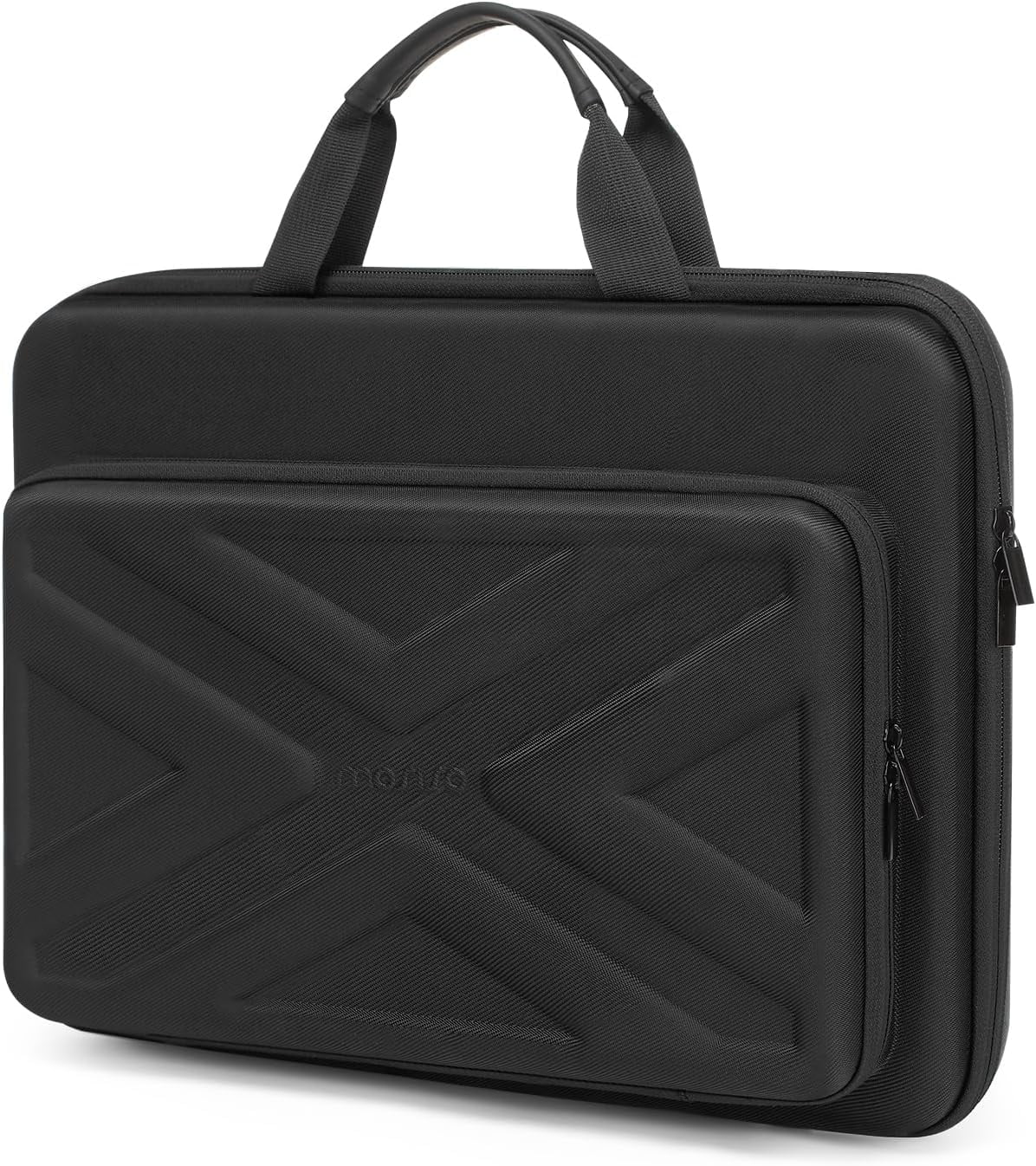 Mosiso Hard Shell Laptop Sleeve for 15-15.6 inch Surface HP Dell Asus Acer Notebook, Compatible with MacBook Pro 16 inch M4 M3 M2 M1 2024-2019, Laptop Case Carrying Bag for Men Women, Black