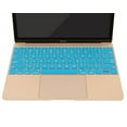 thumbnail image 1 of Mosiso Keyboard Cover for MacBook Pro 13 Inch 2017 & 2016 Release A1708 Without Touch Bar, MacBook 12 Inch A1534 Protective Skin, Aqua Blue, 1 of 4