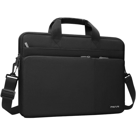 Mosiso Laptop Bag 13-13.3 inch Laptop Shoulder Bag for MacBook Air Pro Surface HP Dell Lenovo Notebook Sleeve with 3 Front Pockets