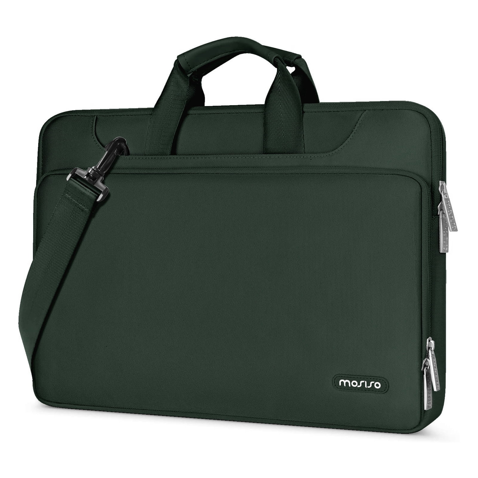 MOSISO Laptop Bag with Belt 360 Protective Laptop Shoulder Messenger Bag Case Sleeve for 13-13.3 inch Notebook&MacBook Pro 14 2023-2021 A2779 M2 A2442 M1