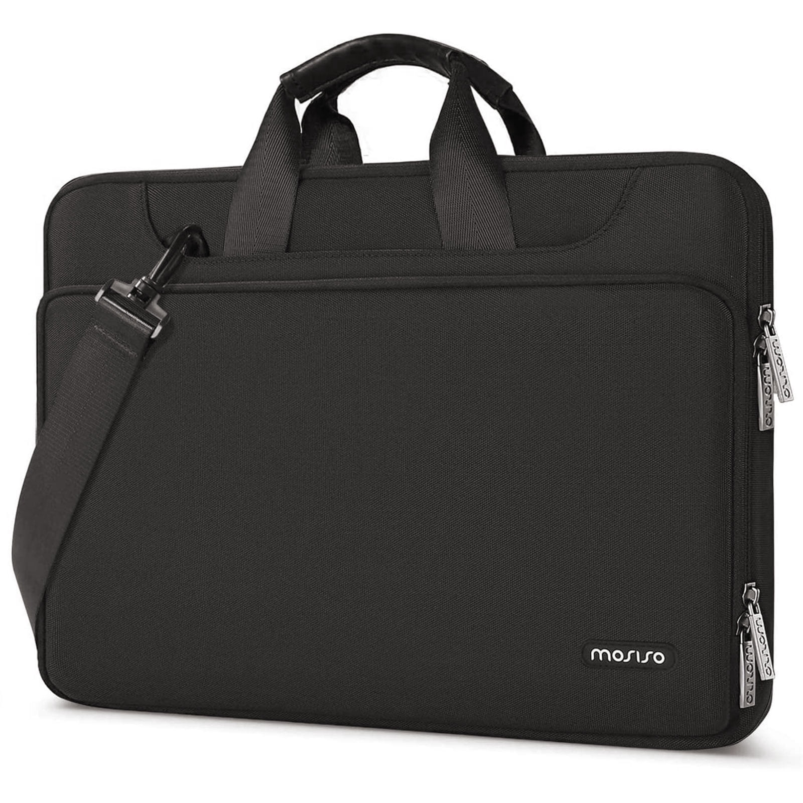 MOSISO Laptop Bag with Belt 360 Protective Laptop Shoulder Messenger Bag Case Sleeve for 13-13.3 inch Notebook&MacBook Pro 14 2023-2021 A2779 M2 A2442 M1