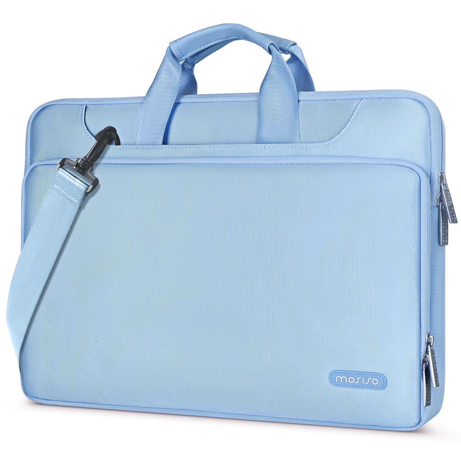 MOSISO Laptop Bag with Belt 360 Protective Laptop Shoulder Messenger Bag Case Sleeve for 15 inch 15.6 inch Notebook&MacBook Pro 16 inch 2023-2019 M2 A2780 M1 A2485 Pro/Max A2141/Pro 15 A1398