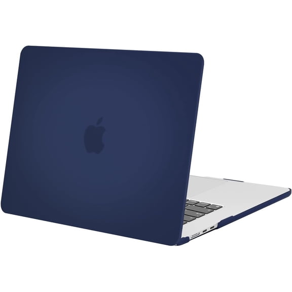 Mosiso Laptop Hard Case for MacBook Air 15 inch Case 2025-2023 Release M4 A3241 M3 A3114 M2 A2941 Liquid Retina Display Touch ID, Protective Plastic Hard Shell Case Cover, Navy Blue