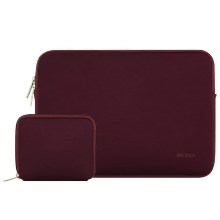 Mosiso Laptop Sleeve Bag for MacBook Pro 15 Touch Bar A1990/A1707 2018 2017 2016 with Small Case, Water Repellent Neoprene Cover 14inch