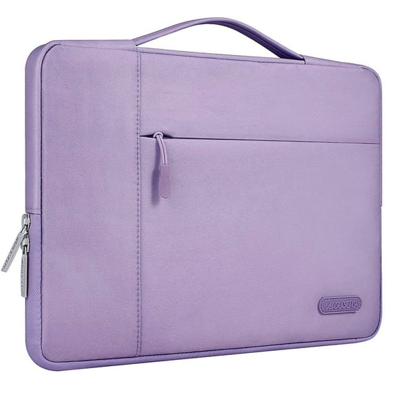 MOSISO Laptop Sleeve Briefcase for 13 inch New MacBook Pro A2251 A2289 A2159 A1989 A1706 A1708 New Air 13 A2179 A1932 Polyester Notebook Sleeve Case Bag, Light Purple