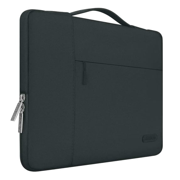MOSISO Laptop Sleeve Briefcase for 13 inch New MacBook Pro A2251 A2289 A2159 A1989 A1706 A1708 New Air 13 A2179 A1932 Polyester Notebook Sleeve Case Bag, Midnight Green