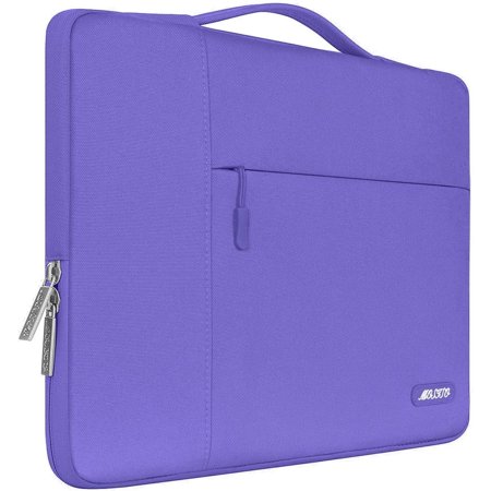 MOSISO Laptop Sleeve Briefcase for MacBook Air 13 M3 A3113 M2 A2681 M1 A2337 A2179 A1932/Pro 13 M2 M1 A2338 A2251 A2289 A2159 A1989 A1706 A1708, Polyester Notebook Case Bag, Prune Purple