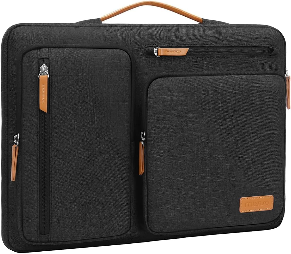 MOSISO Laptop Case 17.3 Inch, 17-17.3 Inch Puffy Laptop Sleeve Compatible With Dell XPS/HP Pavilion/Ideapad/Acer/Alienware/HP Omen Notebook Computer, Polyester Horizontal Bag With Small Case,Navy Blue - View #2