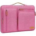 thumbnail image 1 of MOSISO Laptop Sleeve Carrying Case Compatible with MacBook Air 15 inch M3 M2 2024, Surface Laptop 15, HP Stream 14, 360 Protective Computer Handbag Briefcase with Handle, Rose Red, 1 of 6