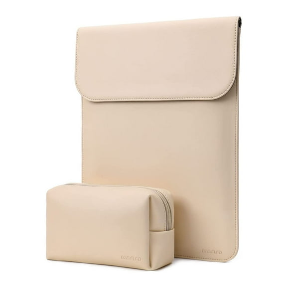 Mosiso Laptop Sleeve Case PU Leather Case Compatible With MacBook Air 13 inch M2 A2681 M1 A2337 A2179 A1932/Pro 13 M2 M1 A2338 A2251 A2289 A2159 A1989 A1706 A1708,Notebook Tablet Faux Suede Leather Ca