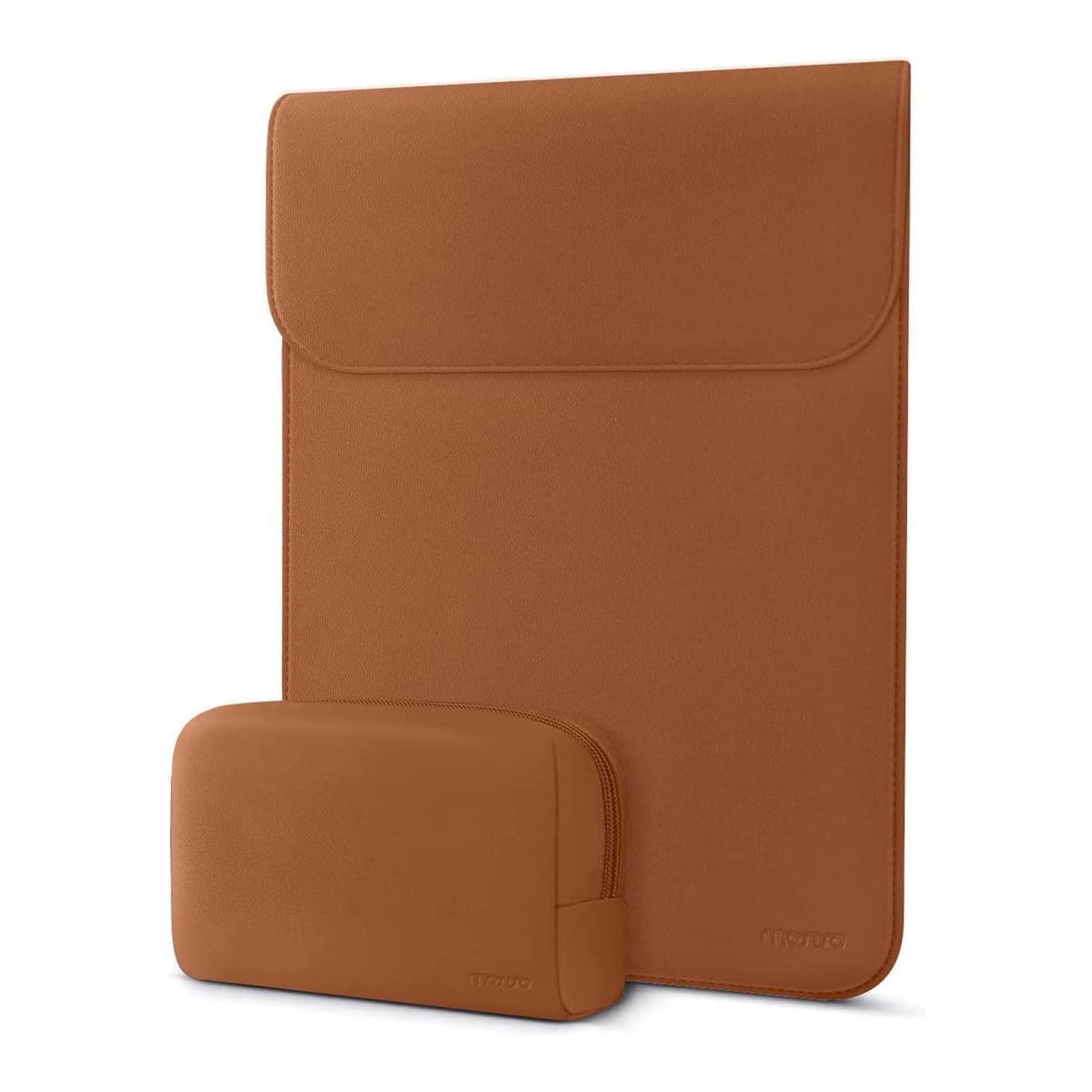Mosiso Laptop Sleeve Case PU Leather Case Compatible With MacBook Air 13 inch M2 A2681 M1 A2337 A2179 A1932/Pro 13 M2 M1 A2338 A2251 A2289 A2159 A1989 A1706 A1708,Notebook Tablet Faux Suede Leather Ca