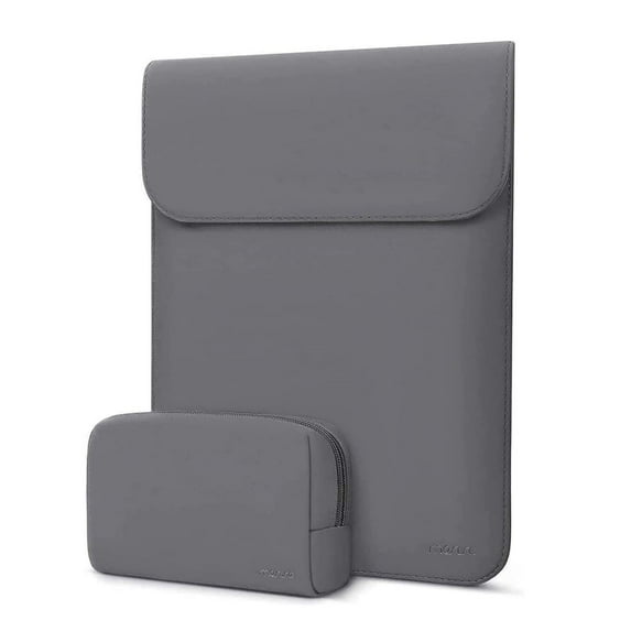 Mosiso Laptop Sleeve Case PU Leather Case Compatible With MacBook Air 13 inch M2 A2681 M1 A2337 A2179 A1932/Pro 13 M2 M1 A2338 A2251 A2289 A2159 A1989 A1706 A1708,Notebook Tablet Faux Suede Leather Ca