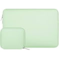 thumbnail image 1 of Mosiso Laptop Sleeve for MacBook Air 15 inch M3 A3114 M2 A2941 Lenovo Dell HP Asus Acer, Protective Neoprene Notebook Bag with Small Case, Honeydew Green, 1 of 5