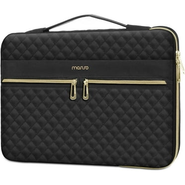 Mosiso Laptop Sleeve Notebook Carrying Case for 13 13.3 14 inch MacBook Air Pro Asus Acer HP Dell Lenovo Protective Computer Briefcase Handbag, Black
