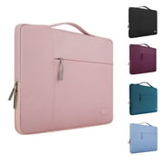 MOSISO Laptop Sleeve Protective Case Bag Polyester Notebook Briefcase Handbag for 11.6" Macbook Air/Chromebook/Microsoft Surface,Pink