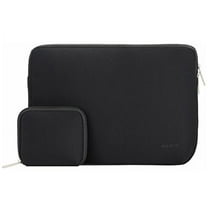 Mosiso Laptop Sleeve, Water Repellent Neoprene Case Bag Cover for 12.9 iPad Pro / 13.3 Inch Notebook Computer / MacBook Air / MacBook Pro with Small Case for MacBook Charger or Magic Mouse, Black