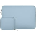 thumbnail image 1 of Mosiso Laptop Sleeve for MacBook Air 15 inch M3 A3114 M2 A2941 Lenovo Dell HP Asus Acer, Protective Neoprene Notebook Bag with Small Case, Airy Blue, 1 of 5