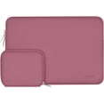 thumbnail image 1 of Mosiso Laptop Sleeve for MacBook Air 15 inch M3 A3114 M2 A2941 Lenovo Dell HP Asus Acer, Protective Neoprene Notebook Bag with Small Case, Dusty Rose, 1 of 6