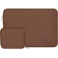 thumbnail image 1 of Mosiso Laptop Sleeve for MacBook Air Pro 13 inch M3 M2 M1 Lenovo Dell HP Asus Acer, Protective Neoprene Notebook Bag with Small Case, Caramel Brown, 1 of 5