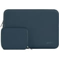 thumbnail image 1 of Mosiso Laptop Sleeve for MacBook Air Pro 13 inch M3 M2 M1 Lenovo Dell HP Asus Acer, Protective Neoprene Notebook Bag with Small Case, Haze Blue, 1 of 6