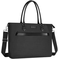Mosiso Laptop Tote Bag 17-17.3 inch Computer Shoulder Handbag Men Women Business Office Work Bag Briefcase, Space Gray