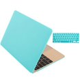 thumbnail image 1 of mosiso macbook 12-inch 2 in 1 soft-touch plastic hard case and keyboard cover for macbook 12" with retina display a1534 (2016 / 2015 newest version), hot blue-1, 1 of 4