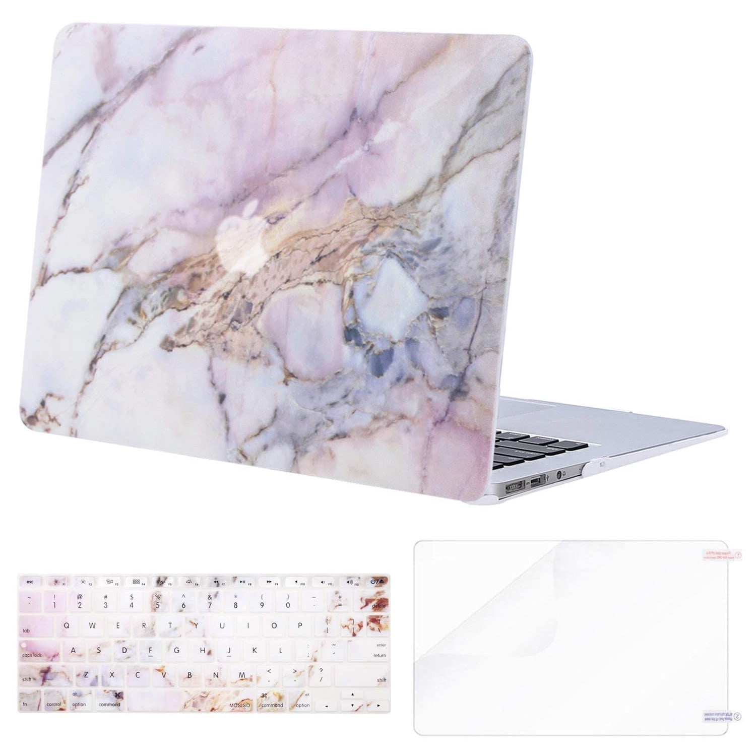 Mobigear Glossy - Apple MacBook Air 13 Pouces (2010-2019) Coque MacBook  Rigide - Rose 10-8528963 