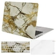 thumbnail image 1 of Mosiso MacBook Air 13 Inch Case (Release 2010-2017 Older Version), Plastic Pattern Hard Case & Keyboard Cover & Screen Protector Only Compatible MacBook Air 13 (A1369 & A1466), Gold-Marble, 1 of 4