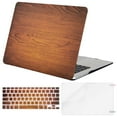thumbnail image 1 of Mosiso MacBook Air 13 Inch Case (Release 2010-2017 Older Version), Plastic Pattern Hard Case & Keyboard Cover & Screen Protector Only Compatible MacBook Air 13 (A1369 & A1466), Wood-Grain, 1 of 4