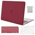 thumbnail image 1 of Mosiso MacBook Air 13 inch Case 2020 Release A2337 M1 A2179 Hard Cover Shell for New Air 13 inch + Keyboard Cover, Wine Red, 1 of 4