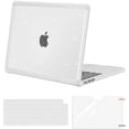 thumbnail image 1 of MOSISO Compatible with MacBook Air 13 inch Case 2025-2022 M4 A3240 M3 A3113 M2 A2681, Anti-Cracking Heavy Duty TPU Bumper Glitter Hard Case&Keyboard Skin&Screen Film for MacBook Air 13.6, Transparent, 1 of 7