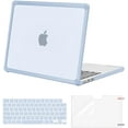 thumbnail image 1 of Mosiso for MacBook Air 13 inch Case 2025-2022 M4 A3240 M3 A3113 M2 A2681, Anti-Cracking Heavy Duty TPU Bumper Plastic Hard Case&Keyboard Skin&Screen Film for MacBook Air 13.6,Baby Blue, 1 of 8