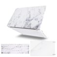 thumbnail image 1 of Mosiso MacBook Pro 13 Case 2019 2018 2017 2016 Release A2159/A1989/A1706/A1708 Touch Bar,Plastic Pattern Hard Cover Shell+ Keyboard Cover+Screen Protector Only for Newest Mac Pro 13 Inch, White Marble, 1 of 7