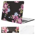 thumbnail image 1 of Mosiso MacBook Pro 13 Case 2019 2018 2017 2016 Release A2159/A1989/A1706/A1708 Touch Bar, Plastic Pattern Hard Cover Shell+ Keyboard Cover + Screen Protector Only for Newest Mac Pro 13 Inch, Peony, 1 of 5
