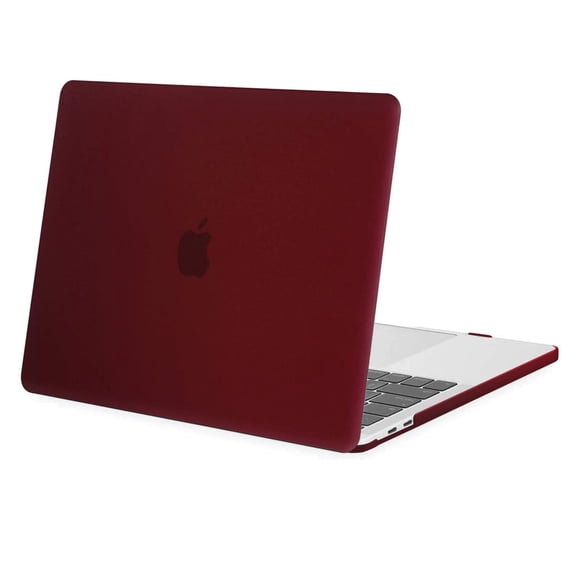 Mosiso MacBook Pro 13 inch Case 2020 2019 2018 2017 2016 Release A2251 A2289 A2159 A1989 A1706 A1708, Plastic Hard Shell Case for MacBook Pro 13" with/without Touch Bar, Marsala Red