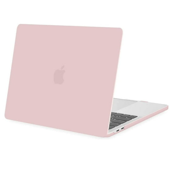 Mosiso MacBook Pro 13 inch Case 2020 2019 2018 2017 2016 Release A2251 A2289 A2159 A1989 A1706 A1708, Plastic Hard Shell Case for MacBook Pro 13" with/without Touch Bar, Rose Quartz