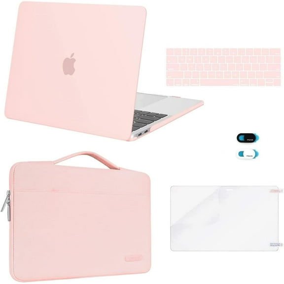 Mosiso MacBook Pro 13 inch Case Hard Shell Case with Bag, Keyboard Skin, Webcam Cover, Screen Protector, Fits M2 2025, 2024, 2023-2016 A2338 M1 A2251 A2289 A2159 A1989 A1708 A1706