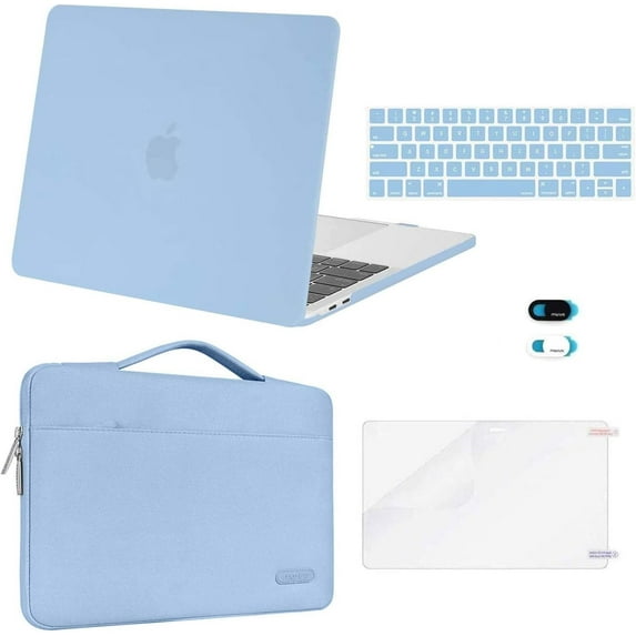 Mosiso MacBook Pro 13 inch Case Hard Shell Case with Bag, Keyboard Skin, Webcam Cover, Screen Protector, Fits M2 2025, 2024, 2023-2016 A2338 M1 A2251 A2289 A2159 A1989 A1708 A1706