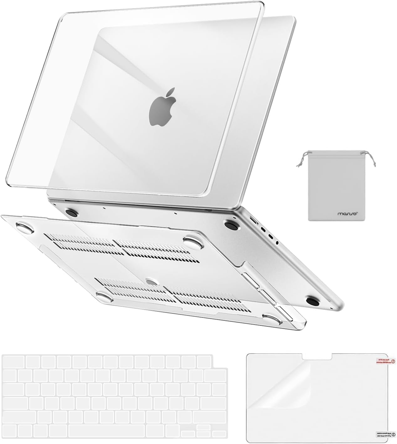 MOSISO, MacBook Pro 14 inch Case, A3434, Transparent - Walmart.com