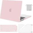 thumbnail image 1 of Mosiso MacBook Pro 14 inch Case 2024-2021 M5 M4 M3 M2 M1 Pro Max A3434 A3112 A3185 A3401 A2918 A2992 A2779 A2442, Plastic Hard Shell&Keyboard Cover&Screen Film&Pouch, Rose Quartz, 1 of 6