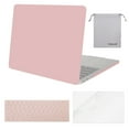 thumbnail image 1 of Mosiso MacBook Pro 15 Case 2017 & 2016 Release A1707, Plastic Hard Shell with Keyboard Cover with Screen Protector with Storage Bag for Newest MacBook Pro 15 Inch with Touch Bar,Rose-Quartz, 1 of 5