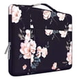 thumbnail image 1 of Mosiso for Macbook Air/Pro 13.3" Laptop Sleeve Briefcase Handbag Water Resistant Polyester Carrying Pouch Zipper Notebook Computer Bag, Black Base Peony, 1 of 7