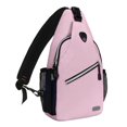 thumbnail image 1 of Mosiso Mini Sling Backpack, Polyester Multipurpose Hiking Cycling Camping Travel Sport Bag, Dusty Pink, 1 of 6