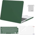 thumbnail image 1 of Mosiso New 4in1 Case for MacBook Pro 14 inch 2023 2022 2021 Release M3 A2918 A2992 M2 A2779 M1 A2442 Pro/Max Chip, Plastic Hard Shell&Keyboard Skin&Screen Protector&Storage Bag,  Peacock Green, 1 of 6