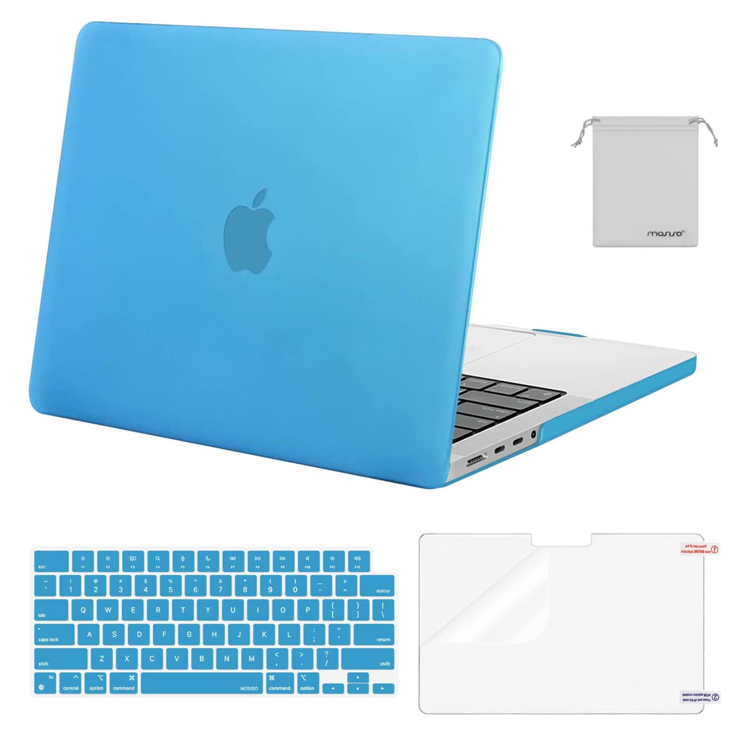 SEYMAC Rugged Hard Shell Case For MacBook Pro 14 Inch (2023-2021 M3/M2/M1) With Kickstand - Grey